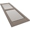Ekena Millwork Lifetime Vinyl, Standard Cathedral Top Center Mullion, Open Louver Shutters, LL1S14X04300CL, PR LL1S14X04300CL - alternate 6